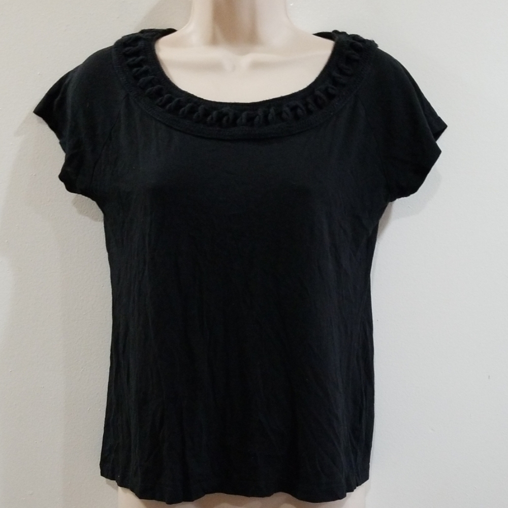 Talbots petites women's black blouse size medium